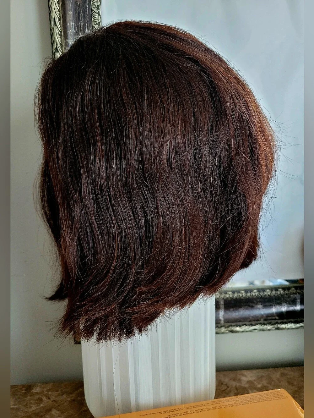 Bohyme Luxe Rina 100% Human Hair Short Layered Women's Wig Dark Brown
